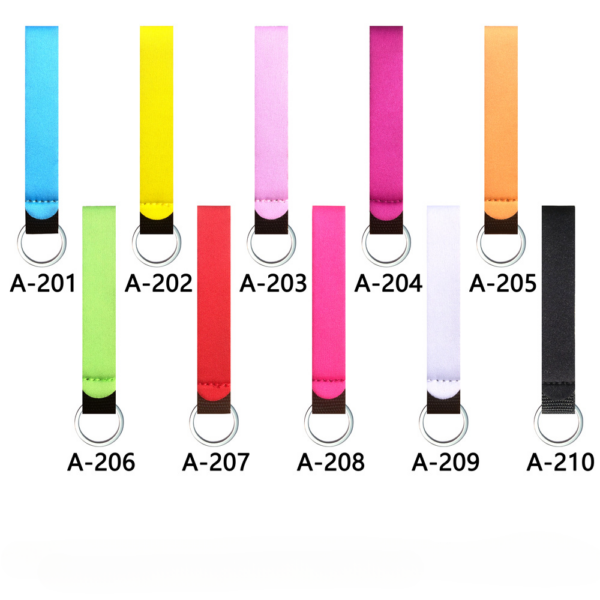 Wholesale Rubber Lanyard Wrist Strap Keychain Accessories