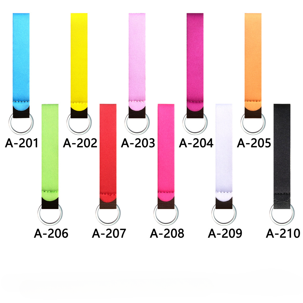 Wholesale Rubber Lanyard Wrist Strap Keychain Aessories
