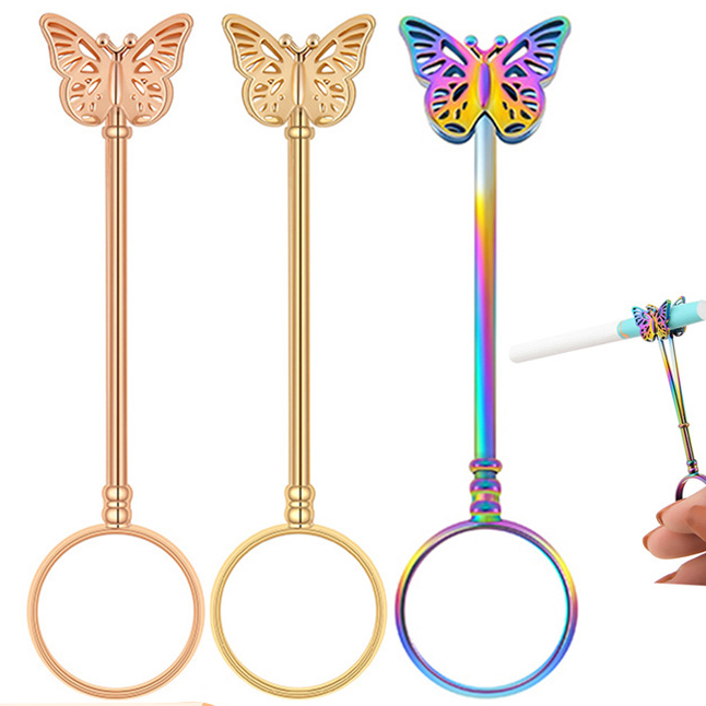 Wholesale Copper Hollow Butterfly Smoking Bracket