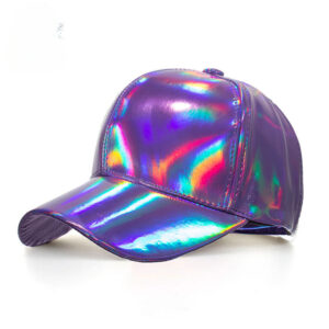 Wholesale PU Pure Color Light Version Laser Baseball Cap