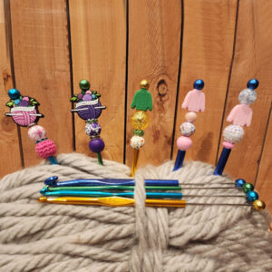 Wholesale 3mm Single Head Knitting Crochet Beaded Metal Crochet Sweater Wool Needle