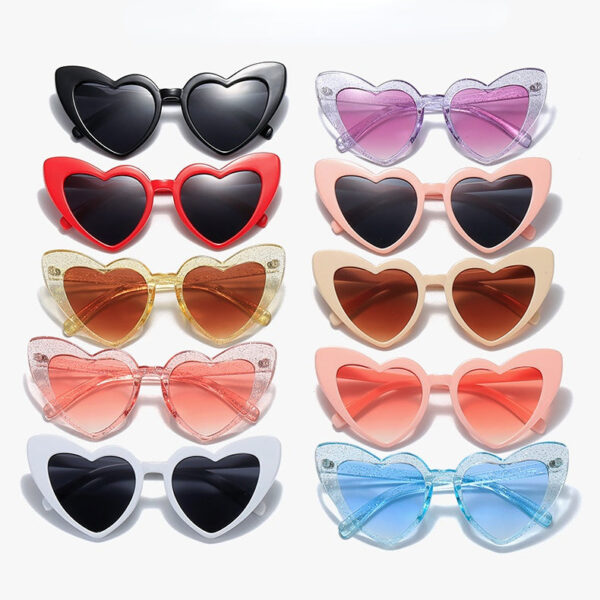 Wholesale Multicolor Heart Sunglasses AC