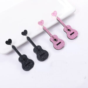 Wholesale Vintage Classical Guitar Acrylic Ear Studs