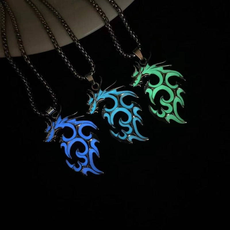 Wholesale Flame agon Wolf King Hip-Hop Personality Disco Design Cole Necklace