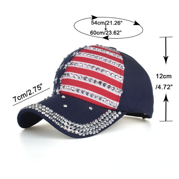 ec81fc815bb47505417971598036e0cc_86e83a5f-0e40-4f30-805f-85b746d2309a Wholesale Cotton American Flag Star Print Baseball Cap
