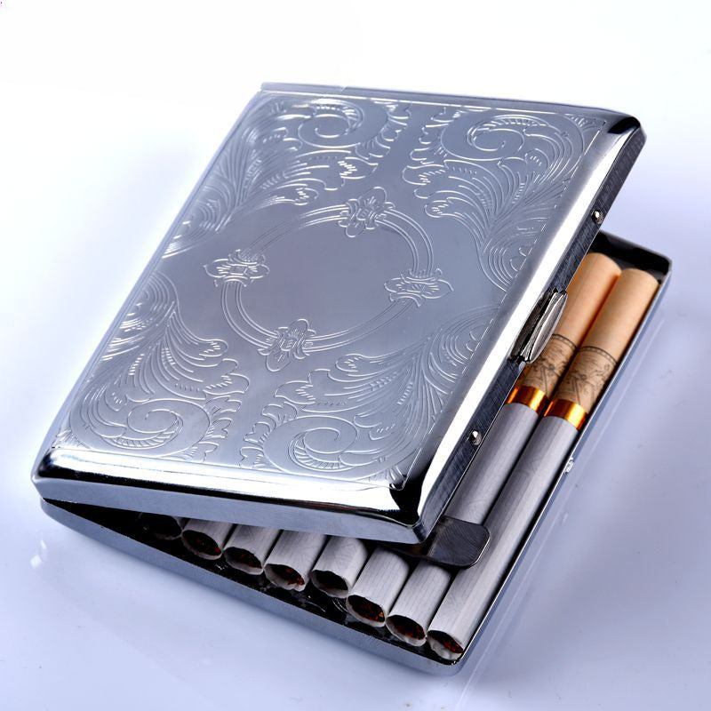 Wholesale Fashion Metal Clip Iron Creative Personality Automatic Open Cap Cigarette Box