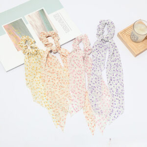 Wholesale of New Fresh Girl Fragmented Flowers Sweet Fabric Hair Scrunchies