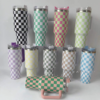 Wholesale Tumbler Stainless Steel Double-layer Insulation 40oz Checkerboard Handle Ice Cup