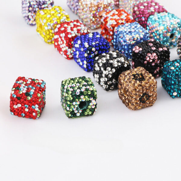 Wholesale Christmas Squares Colored Clay Beads