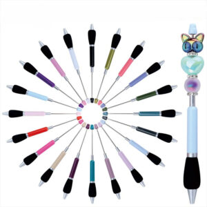 Wholesale 5pcs Beadable Pens Sponge Sheath Beadable Pen DIY Pen Office Supplies
