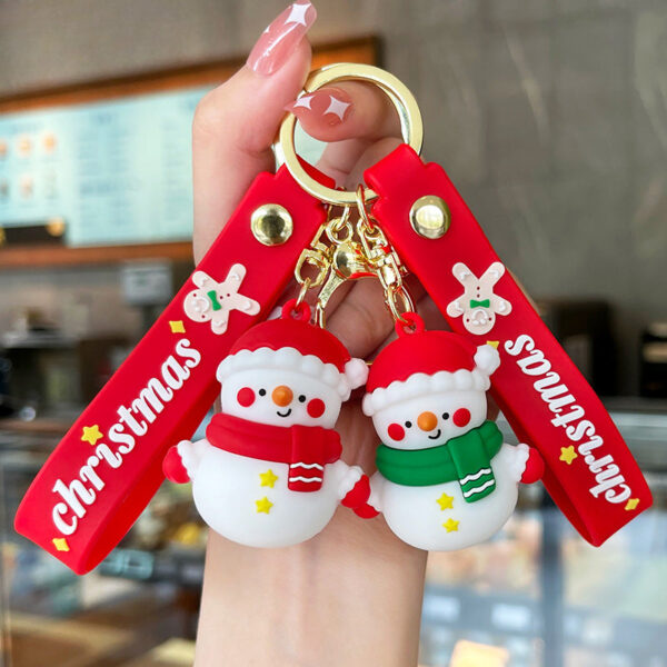 f08d7e7360be4d34f5ec5073471b4932 Wholesale Christmas Cute Snowman Cartoon Keychains