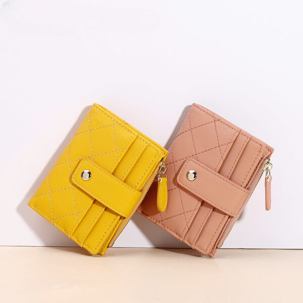 Wholesale New Creative Zipper Multi-card Slot Short Women's PU Coin Purse