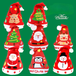 Wholesale Handmade DIY Christmas Hat Kindergarten Creative DIY Production Material Pack