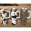 Wholesale Tumbler Leopard Pattern Stainless Steel Ice Bullies Cup