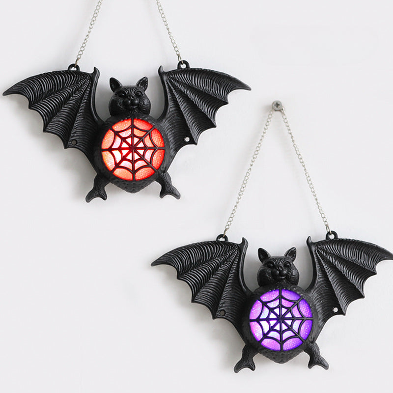 Wholesale Colorful Gradient Glow Bat Lights Decorative Plastic Props