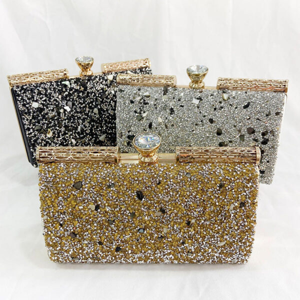 Wholesale Large Capacity One Shoulder Rhinestone Clutch Bag OLY-SD-QY003