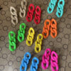 Wholesale Colorful Circle Chain Acrylic Earrings