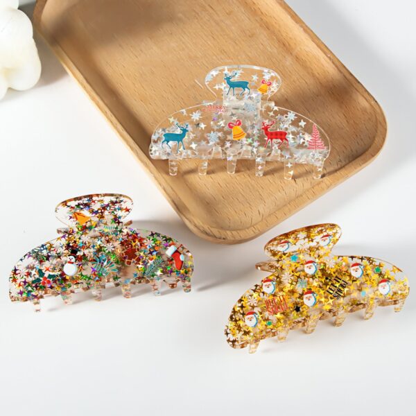 f9c7e47e9d9e02a2908914916a2adaeb Wholesale Christmas Acrylic Hair Clips