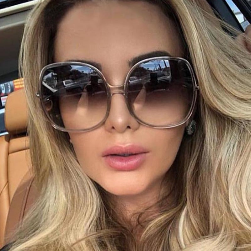 Wholesale Circular Large Frame PC Sunglasses