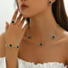 Wholesale Jewelry Set Flower Diamond Design Necklaces