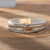 oly-0b63a1bb0dd32f3b231aff01bd3ade23 Wholesale Punk style multi-layer diamond leather wristband