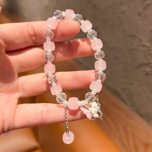 Pink bracelet butterfly