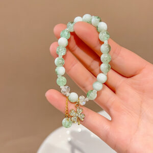 Mint green four leaf clover