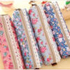 oly-6cce959395f596e40096449930b3cdfc Wholesale Small Fresh and Elegant Stationery Bag Forest Style Elegant Simple Stationery Box Wave int Floral Pencil Bag