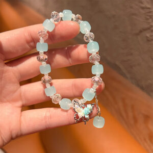 Blue butterfly bracelet