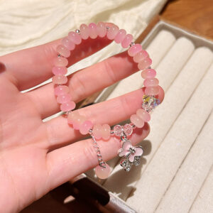 Light pink butterfly bracelet