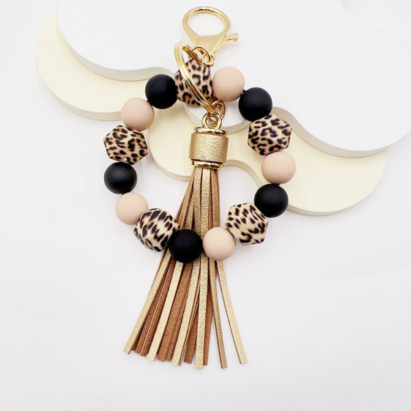 oly-f4d3533c40373b6dbfb66717fafd3c15 Wholesale Silicone octagonal rubber paint round bead keychain