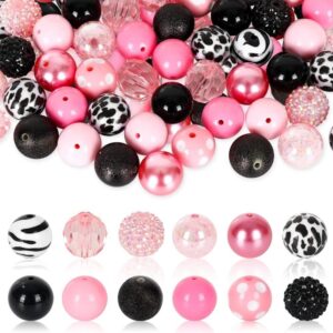 Wholesale 50 PCS 20MM Acrylic Bubblegum Beads Mixed Color Beads