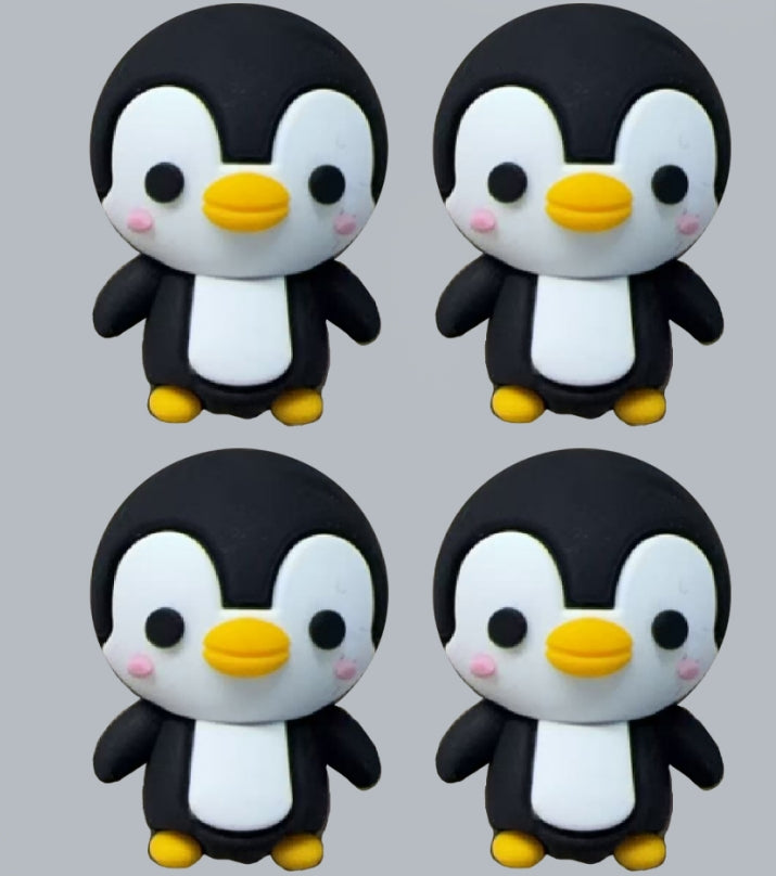 Wholesale 3D Little Penguin Silicone Beads DIY Beads