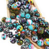 Wholesale 50PCS/PACK Leopard Print Water Transfer Silicone Beads