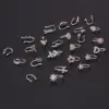 1 Piece Copper Zircon Ear Cartilage Rings & Studs U Shape Plating Nose Pin