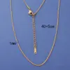 1-Piece-Solid-Color-Necklace-Stainless-Steel-Titanium-Steel-Vacuum-Plating-18K-Gold-Plated-Women-S-Box-Chain-Snake-Chain-Simple-Style-main-image-10 1 Piece Solid Color Necklace Stainless Steel Titanium Steel Vacuum Plating 18K Gold Plated Women'S Box Chain Snake Chain Simple Style