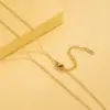 1-Piece-Solid-Color-Necklace-Stainless-Steel-Titanium-Steel-Vacuum-Plating-18K-Gold-Plated-Women-S-Box-Chain-Snake-Chain-Simple-Style-main-image-3 1 Piece Solid Color Necklace Stainless Steel Titanium Steel Vacuum Plating 18K Gold Plated Women'S Box Chain Snake Chain Simple Style
