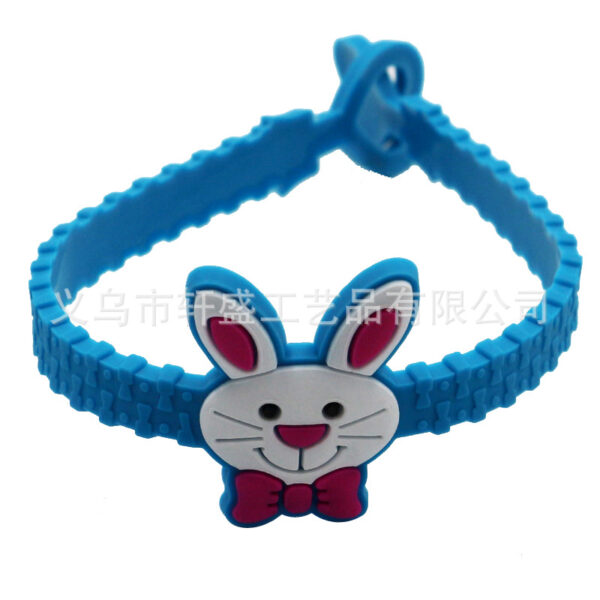 Wholesale PVC sports epoxy Easter silicone wristband