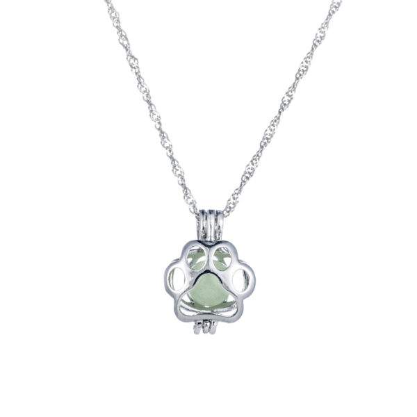 Wholesale Halloween glow-in-the-dark dog footprint necklace