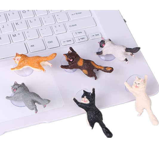 Wholesale New Creative Gadgets for Kidsren and Adults, Gift Toys, Cat Alternative Mobile Phone Suction Cup Holder, Cute Kitten