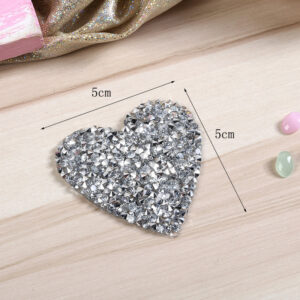 5cm * 5cm silver love