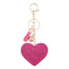 Wholesale Creative Heart-Shaped Diamond-Encrusted Bag Keychain