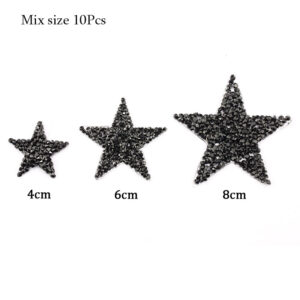 Black 5 a pack / 4cm five-pointed star