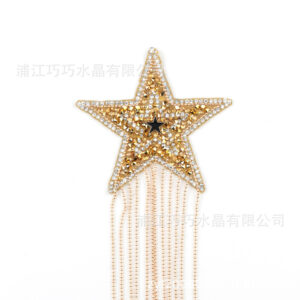 Gold Diamond Gold Tassel / 8cm five-pointed star
