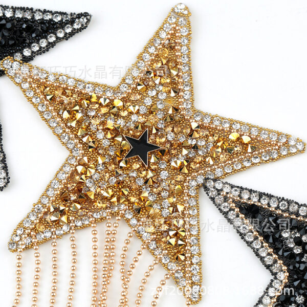 Wholesale Hot stamping pentagram embroidery DIY Patches