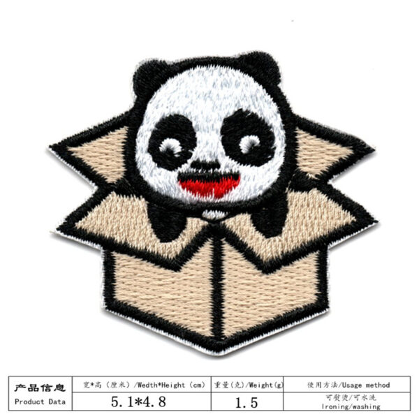 11259343571_630105720 Wholesale Cute panda embroidery patch