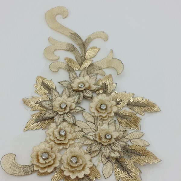 Wholesale Hot stamping sequins nail beads lace DIY Patches