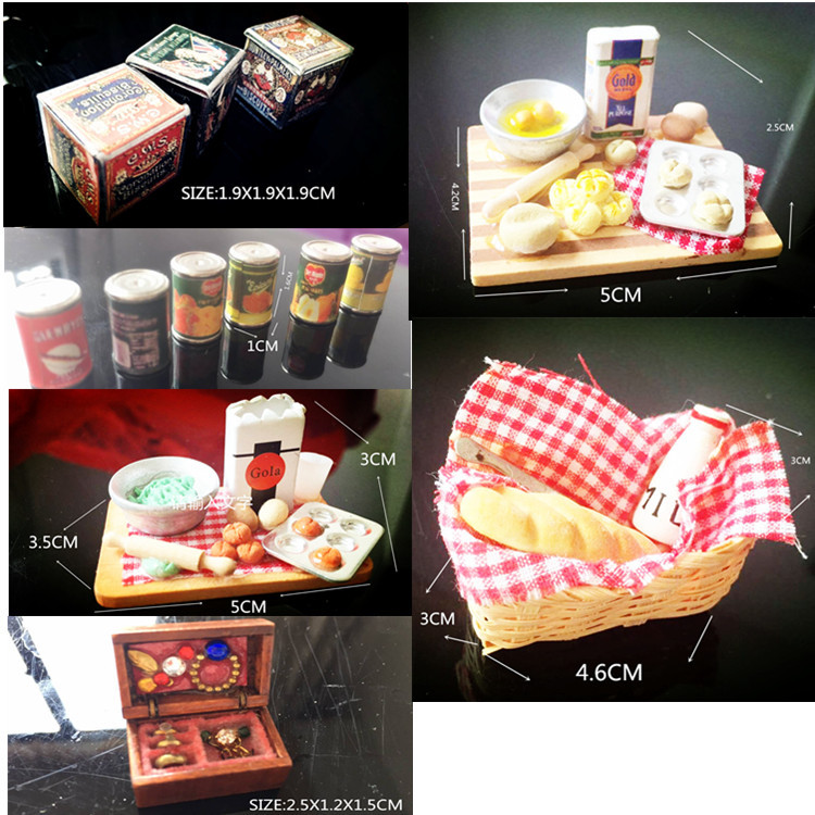Wholesale Mini simulation miniature model kitchen splies Doll Aessories