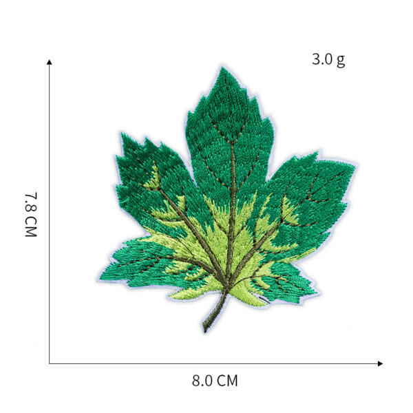 Wholesale Cartoon Maple Leaf Embroidered Fabric Patch Badge