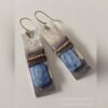 Wholesale Vintage Blue Stone Unique Shaped Earrings